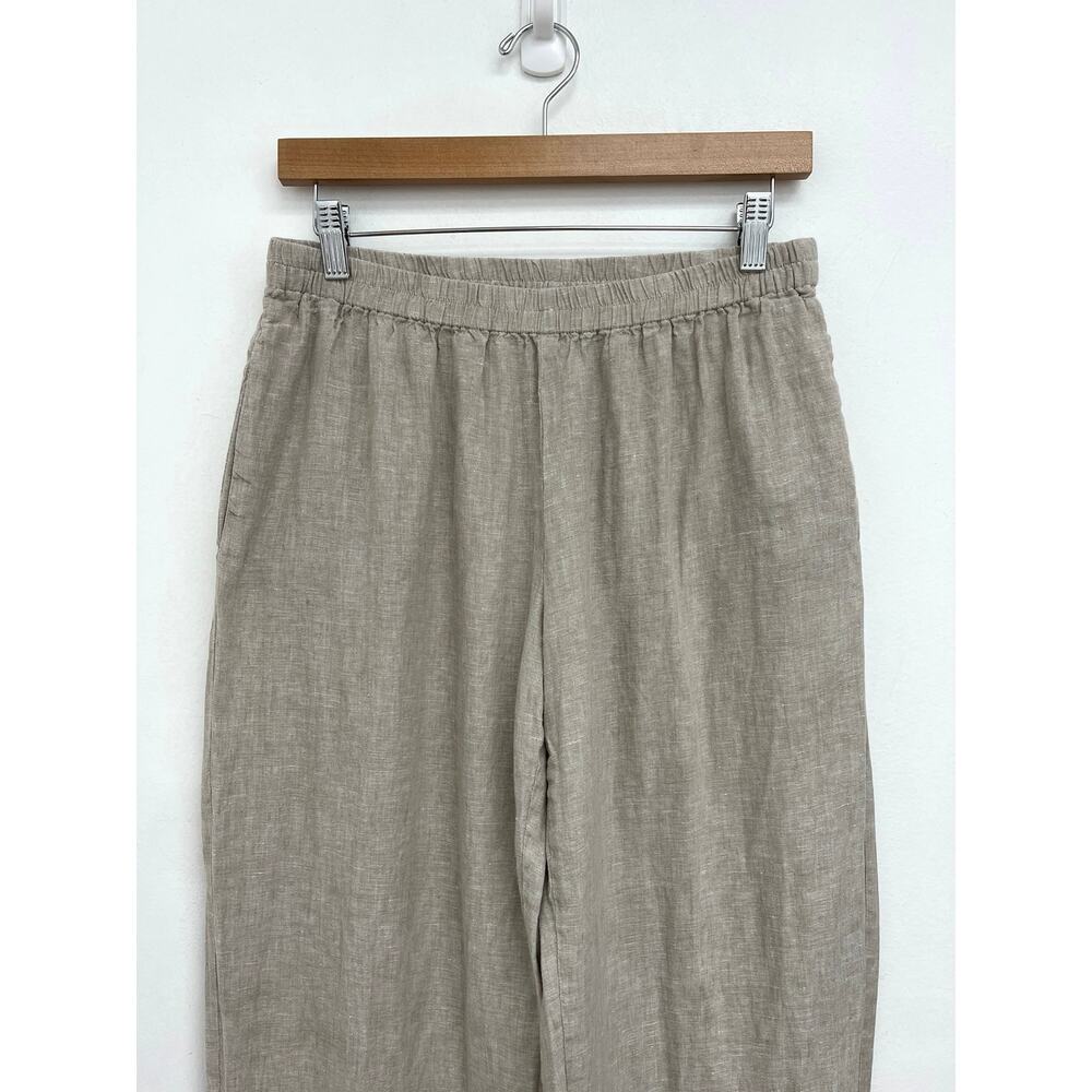 Quince 100% European Linen Long Sleeve Pajama Set Piping Flax Lightweight Small - Picture 7 of 14